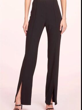 Amanda Uprichard Tavira Pants | Black slacks